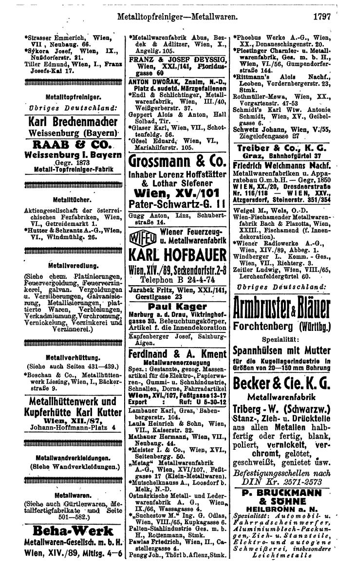 Compass. Kommerzielles Jahrbuch 1943: Ostmark. - Page 1965