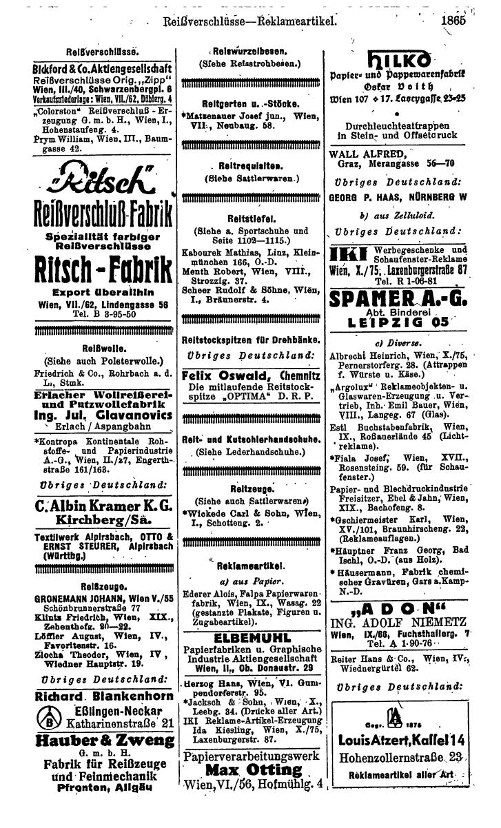 Compass. Kommerzielles Jahrbuch 1943: Ostmark. - Page 2033