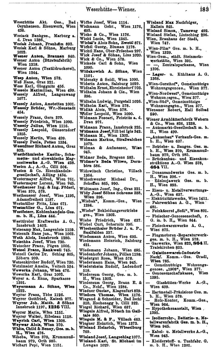 Compass. Kommerzielles Jahrbuch 1943: Ostmark. - Page 205