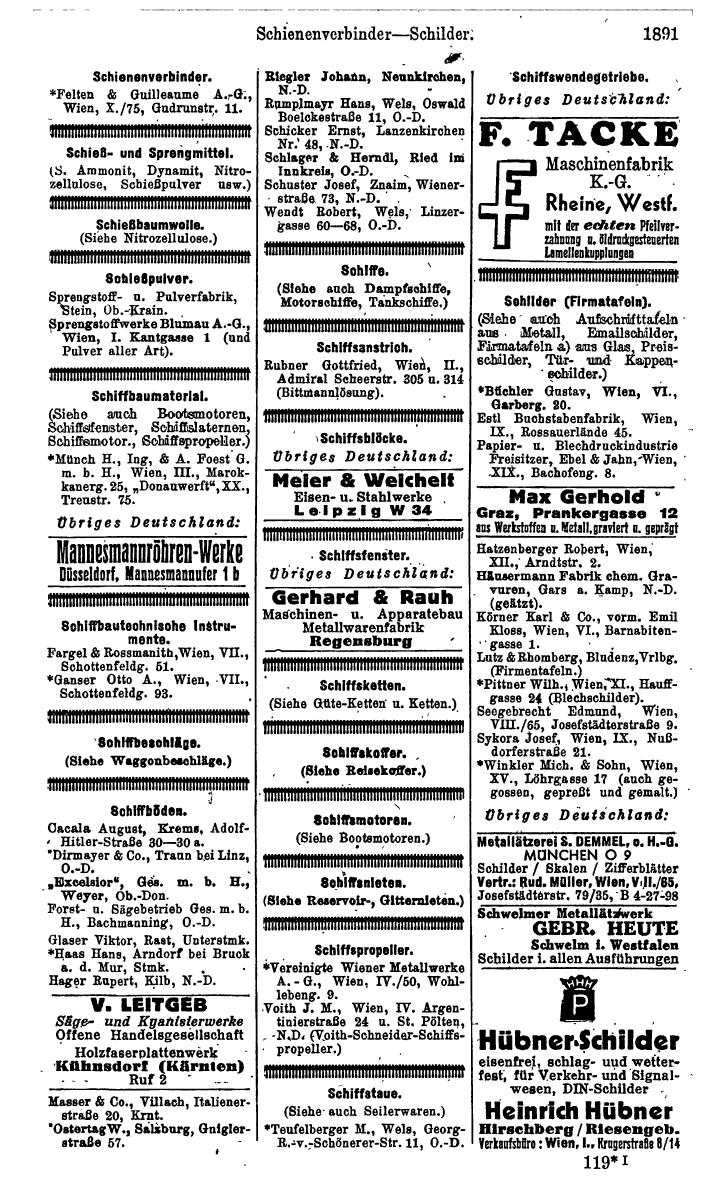 Compass. Kommerzielles Jahrbuch 1943: Ostmark. - Page 2059