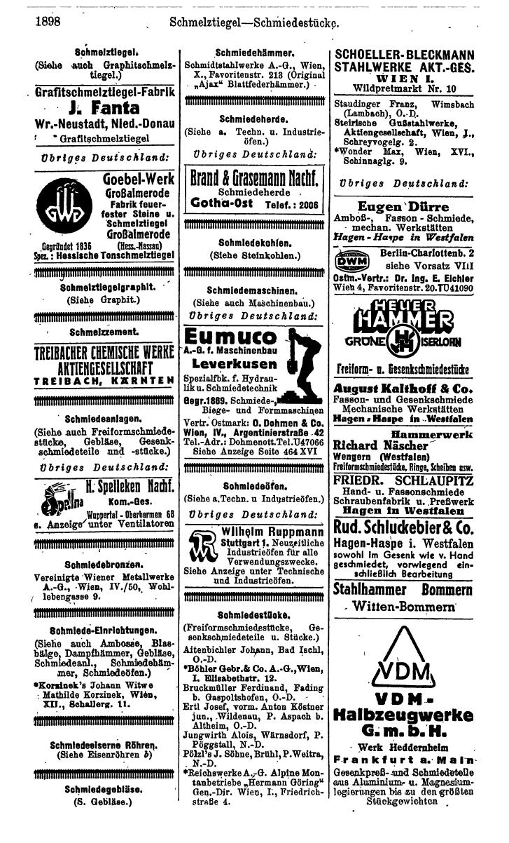 Compass. Kommerzielles Jahrbuch 1943: Ostmark. - Page 2066