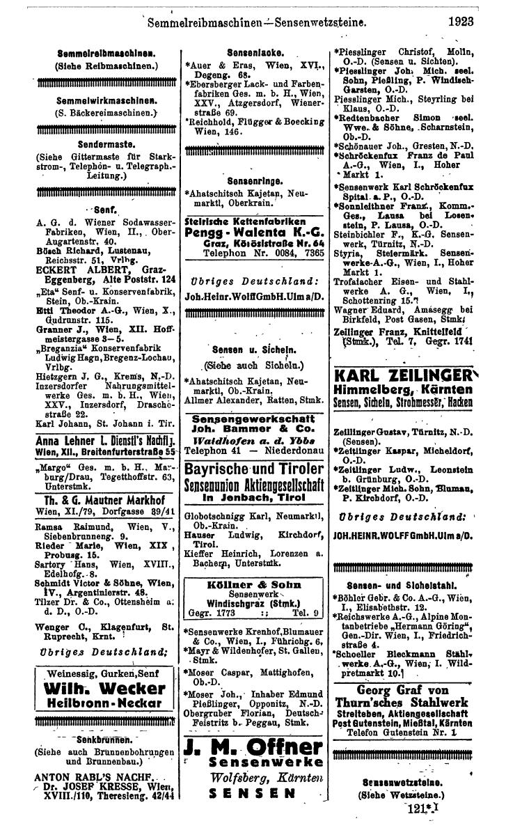 Compass. Kommerzielles Jahrbuch 1943: Ostmark. - Page 2091