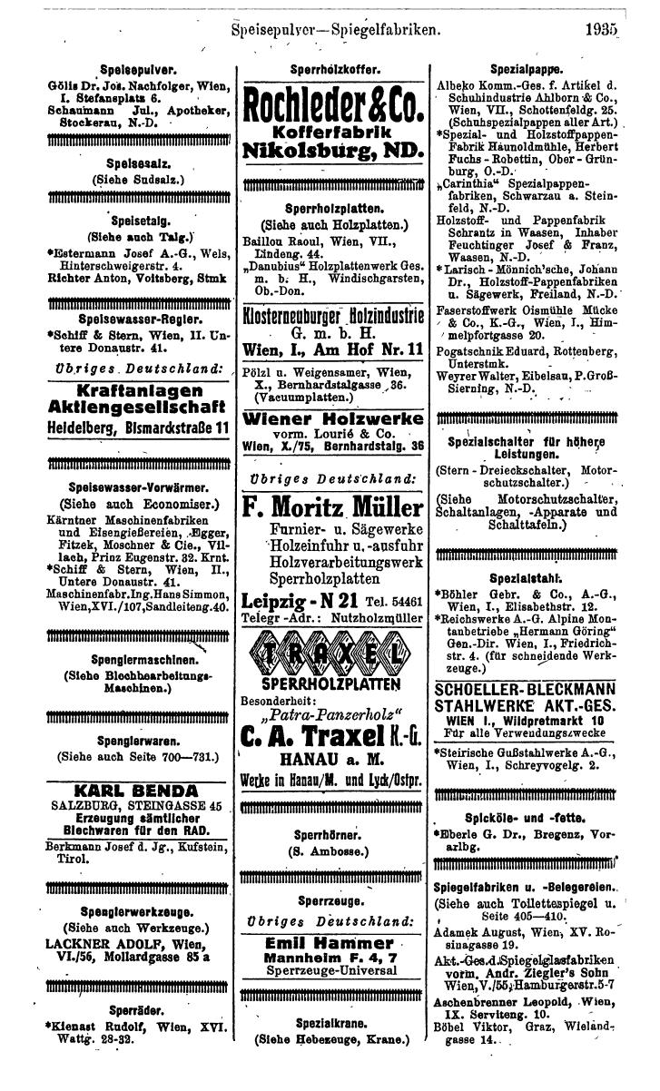 Compass. Kommerzielles Jahrbuch 1943: Ostmark. - Page 2103