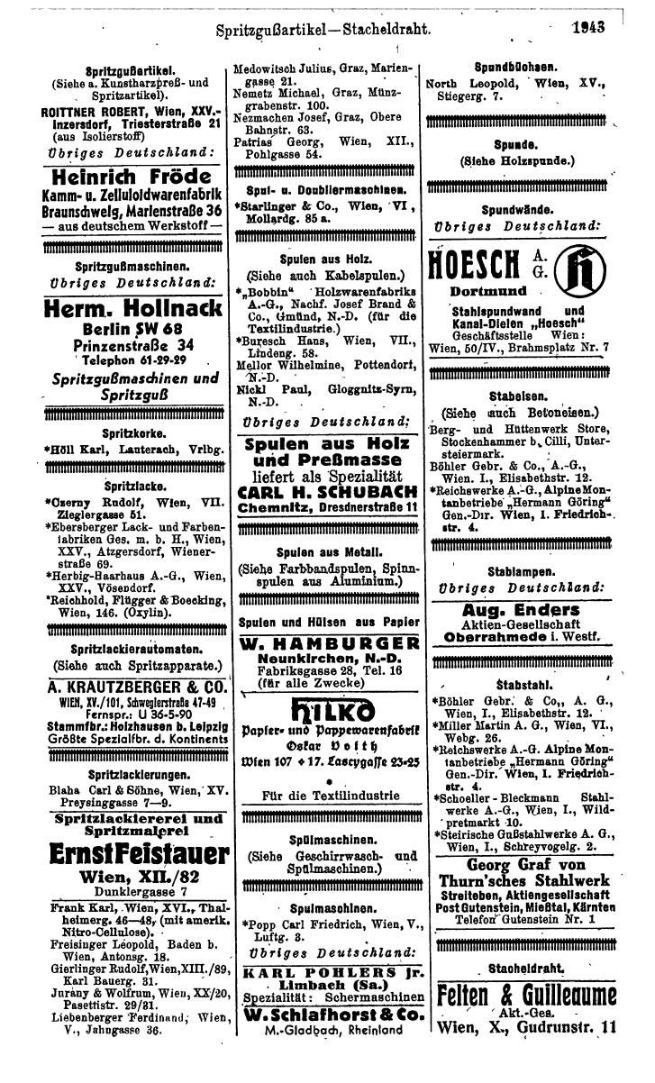 Compass. Kommerzielles Jahrbuch 1943: Ostmark. - Page 2111