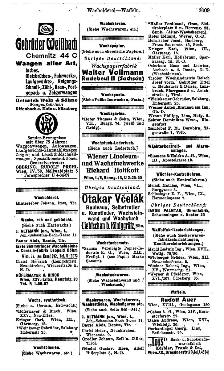 Compass. Kommerzielles Jahrbuch 1943: Ostmark. - Page 2177