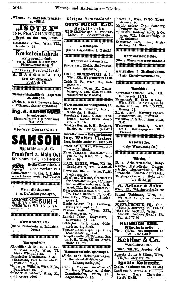 Compass. Kommerzielles Jahrbuch 1943: Ostmark. - Page 2182