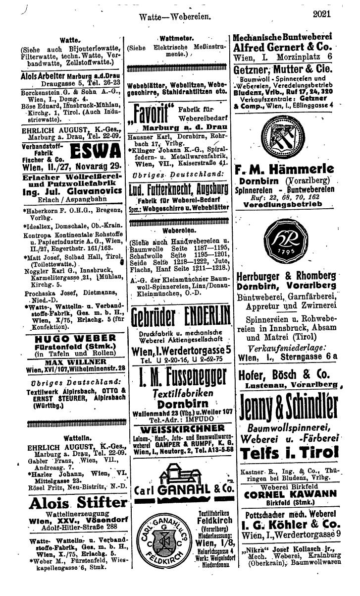 Compass. Kommerzielles Jahrbuch 1943: Ostmark. - Page 2189