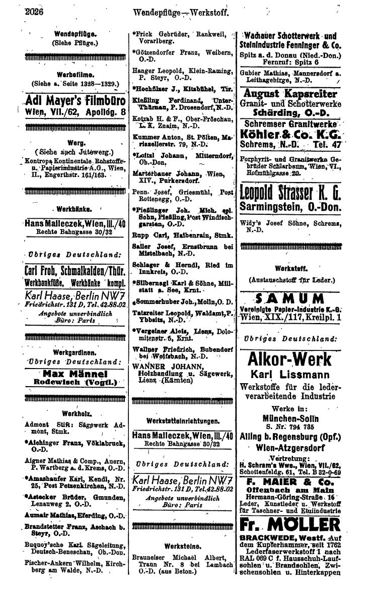 Compass. Kommerzielles Jahrbuch 1943: Ostmark. - Page 2194