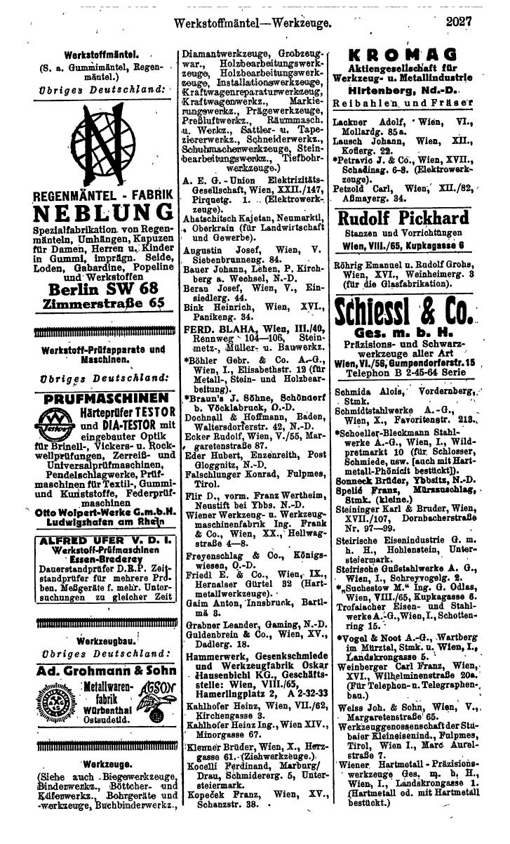 Compass. Kommerzielles Jahrbuch 1943: Ostmark. - Page 2195
