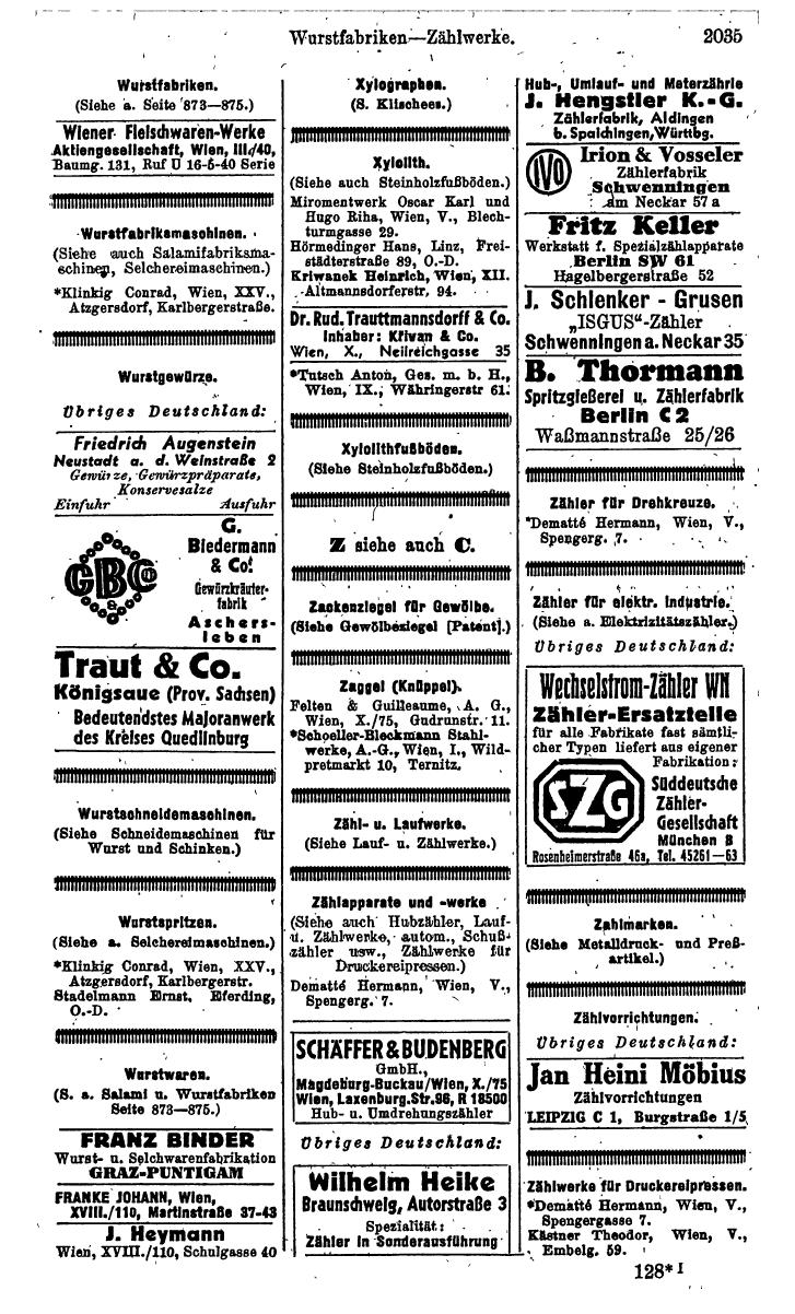 Compass. Kommerzielles Jahrbuch 1943: Ostmark. - Page 2203