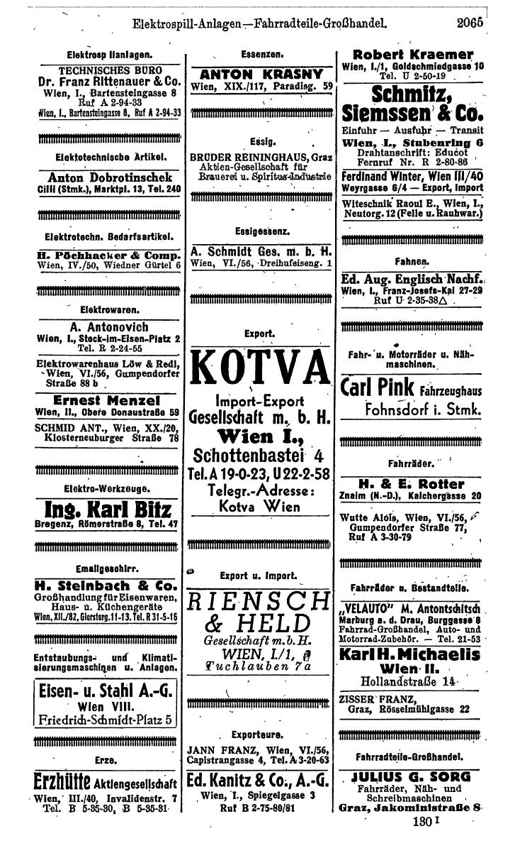 Compass. Kommerzielles Jahrbuch 1943: Ostmark. - Page 2235