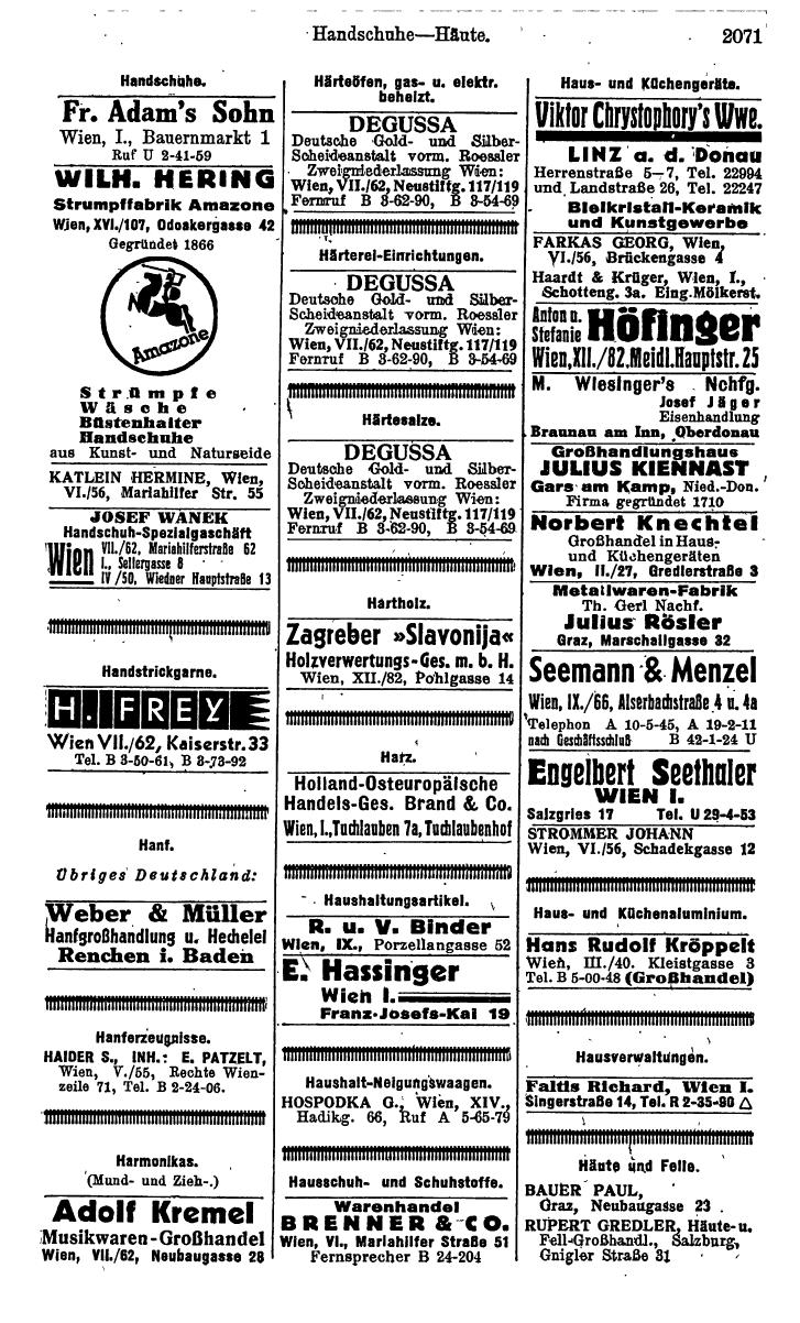 Compass. Kommerzielles Jahrbuch 1943: Ostmark. - Page 2241