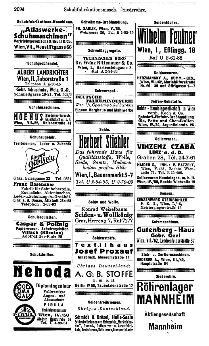 Compass. Kommerzielles Jahrbuch 1943: Ostmark. - Page 2264