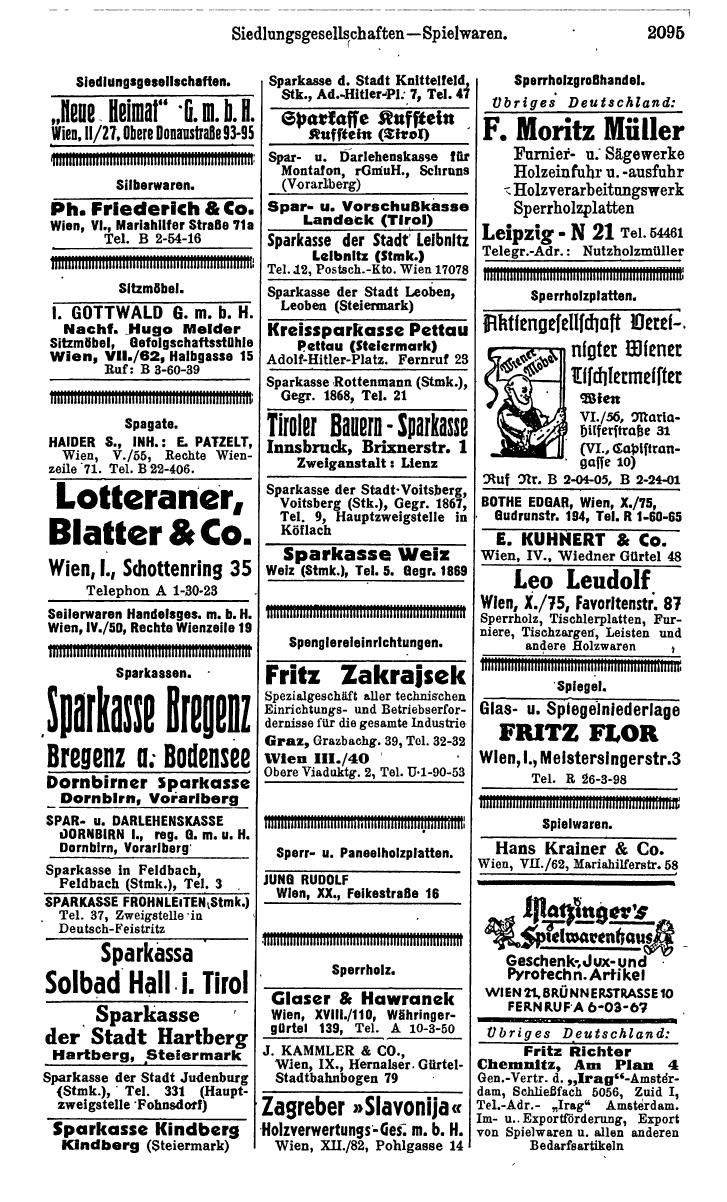 Compass. Kommerzielles Jahrbuch 1943: Ostmark. - Page 2265