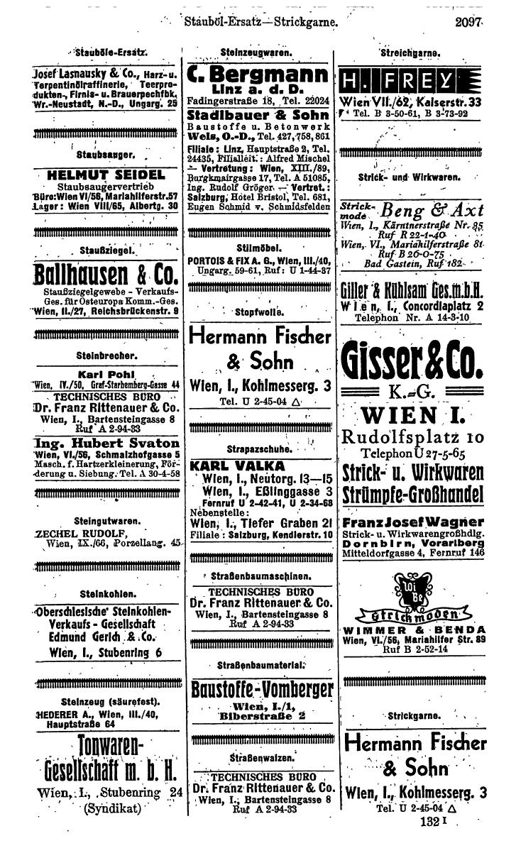 Compass. Kommerzielles Jahrbuch 1943: Ostmark. - Page 2267