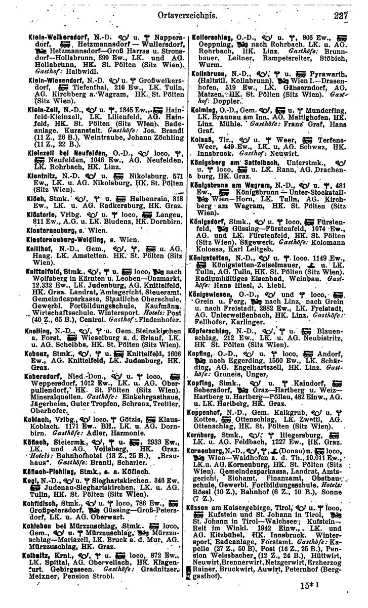 Compass. Kommerzielles Jahrbuch 1943: Ostmark. - Page 251
