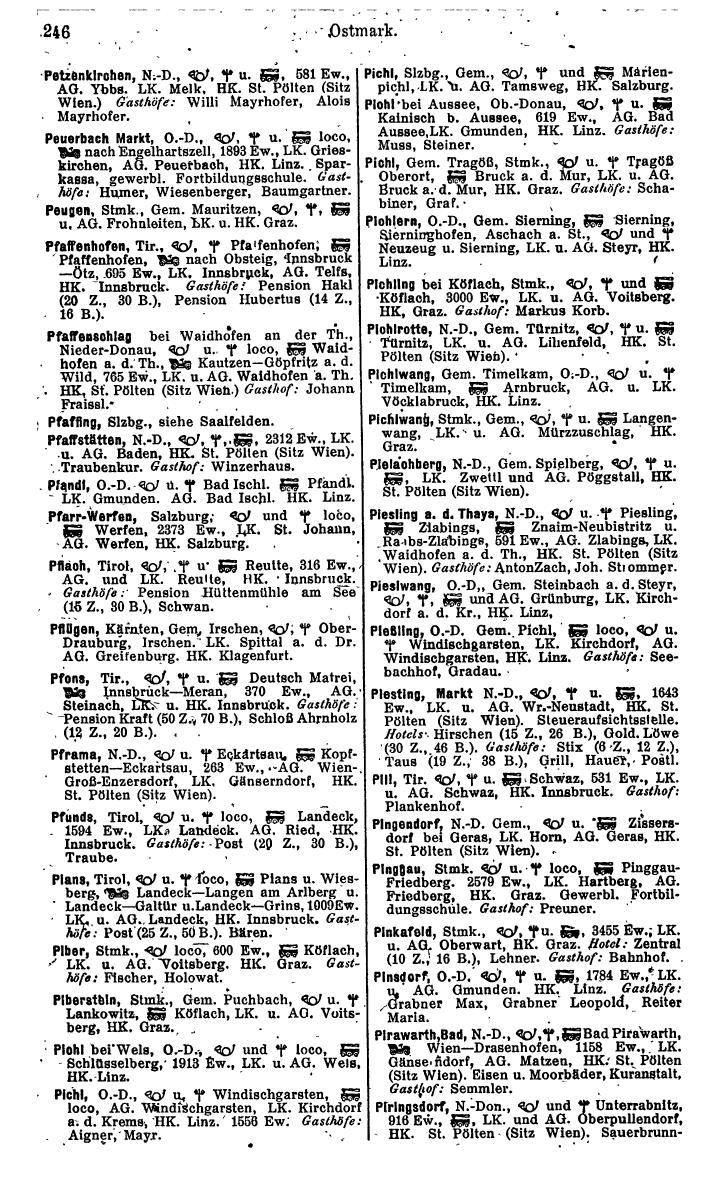 Compass. Kommerzielles Jahrbuch 1943: Ostmark. - Page 270