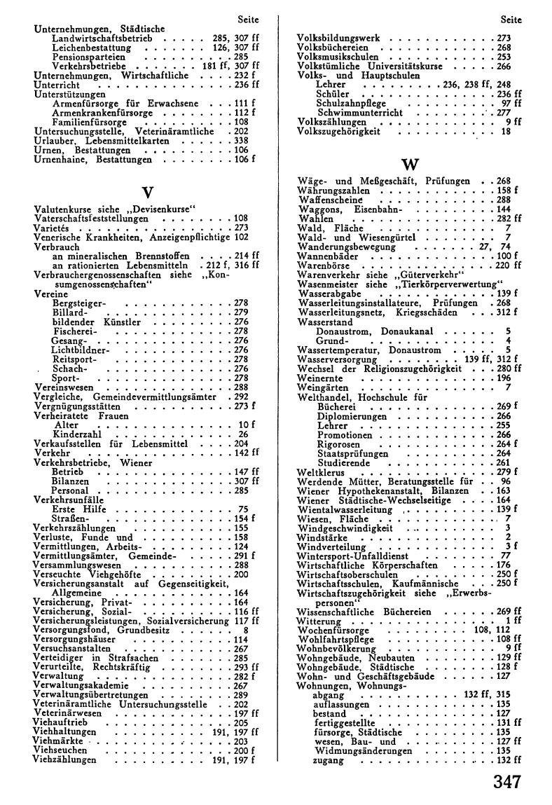 Statistisches Jahrbuch Wien 1943-45 - Page 359