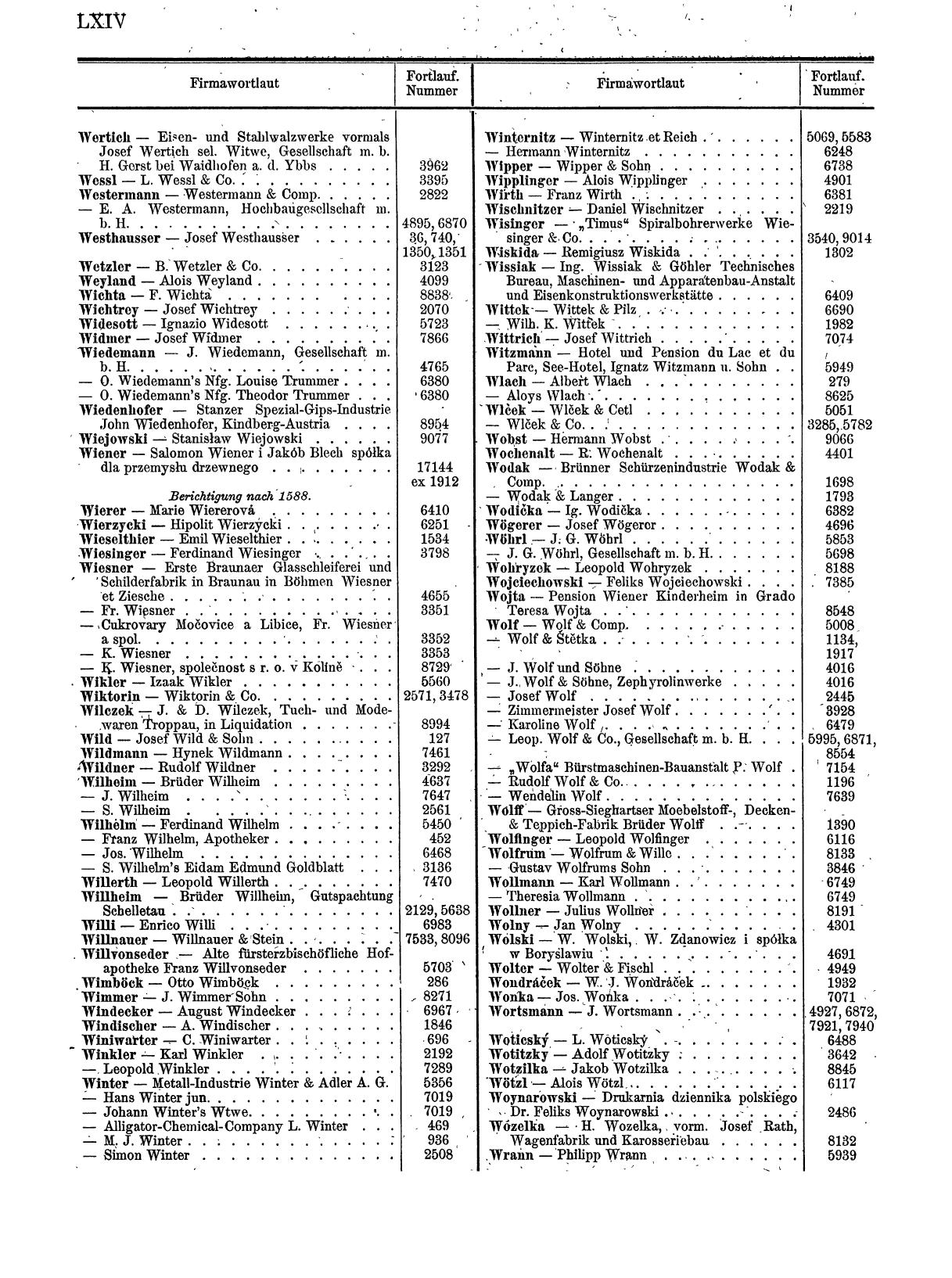 Zentralblatt für die Eintragungen in das Handelsregister 1913, Teil 1 - Page 72