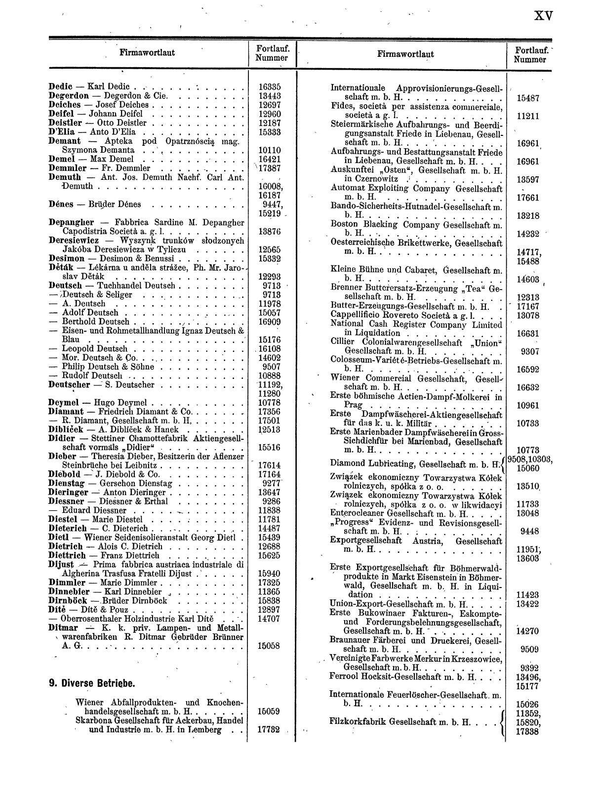 Zentralblatt für die Eintragungen in das Handelsregister 1913, Teil 2 - Page 19