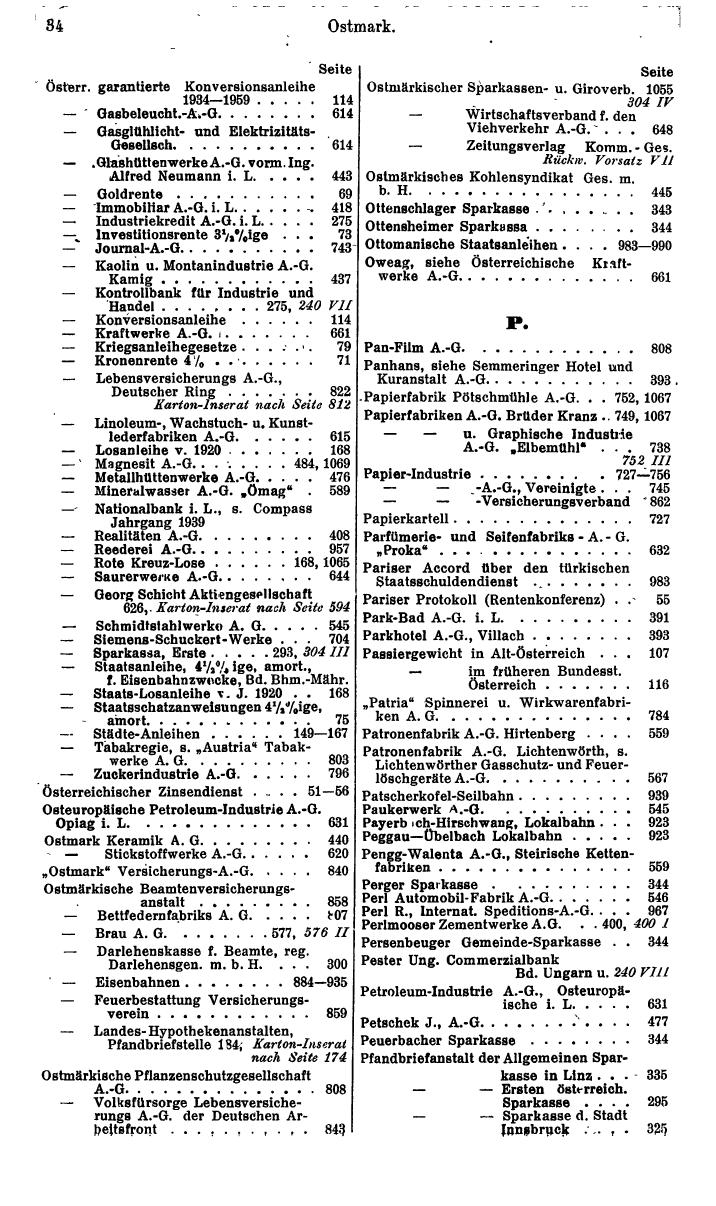 Compass. Finanzielles Jahrbuch 1941: Ostmark, Sudetenland. - Seite 48