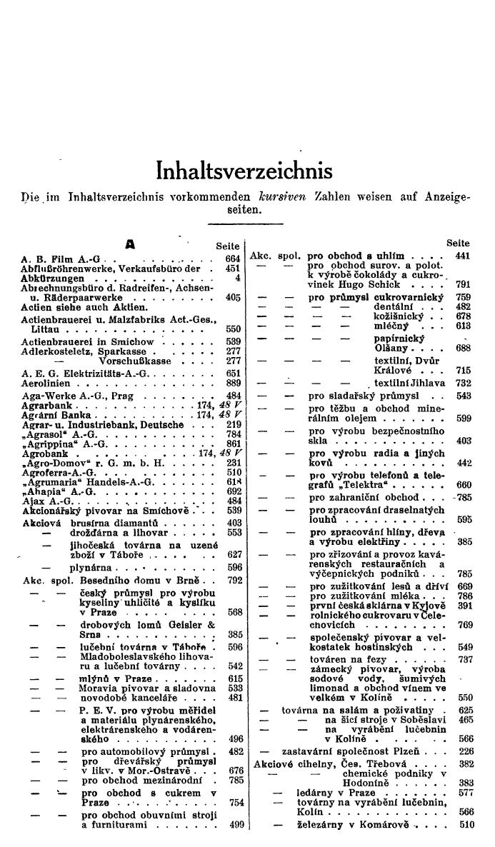 Compass. Finanzielles Jahrbuch 1941: Böhmen und Mähren, Slowakei. - Seite 17