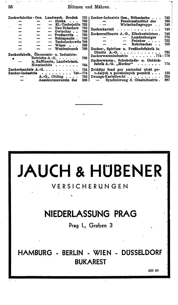 Compass. Finanzielles Jahrbuch 1941: Böhmen und Mähren, Slowakei. - Seite 46