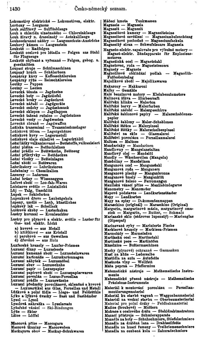 Compass. Industrielles Jahrbuch 1939:  Böhmen und Mähren, Slowakei, Karpatho-Russland. - Page 1402