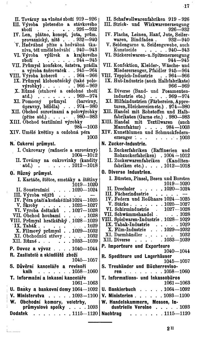 Compass. Industrielles Jahrbuch 1939:  Böhmen und Mähren, Slowakei, Karpatho-Russland. - Seite 23