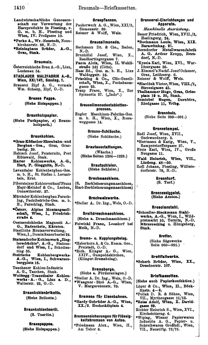 Compass. Kommerzielles Jahrbuch 1939: Österreich. - Seite 1482