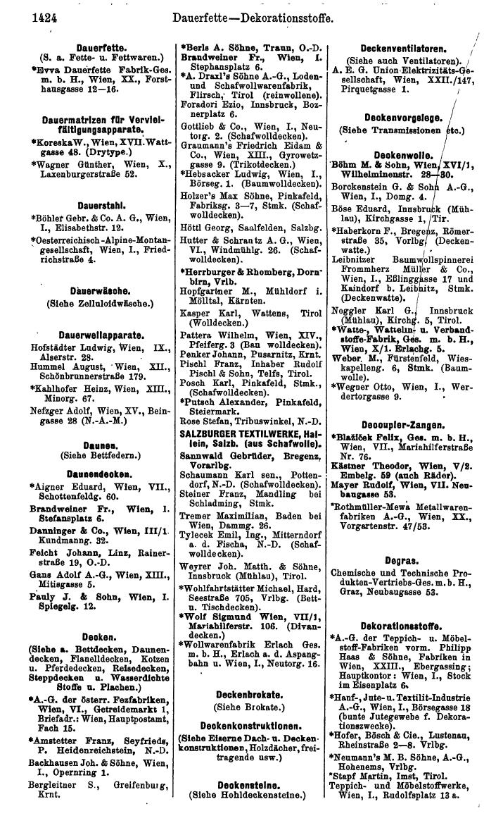 Compass. Kommerzielles Jahrbuch 1939: Österreich. - Seite 1496