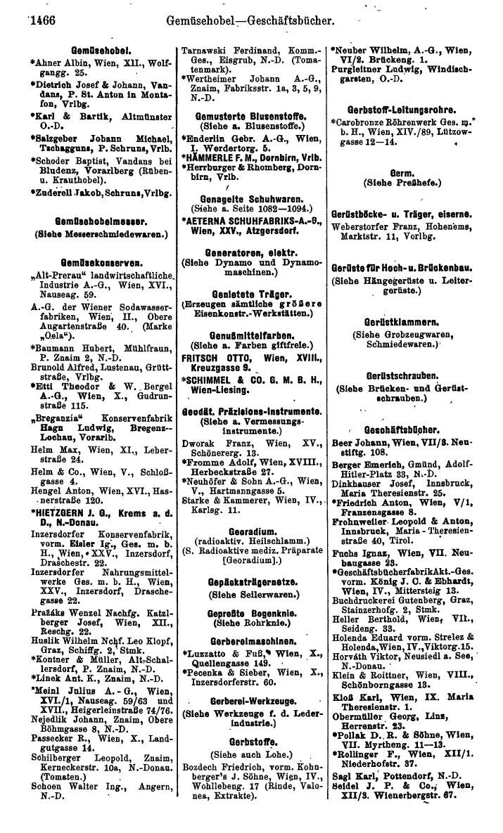 Compass. Kommerzielles Jahrbuch 1939: Österreich. - Seite 1538