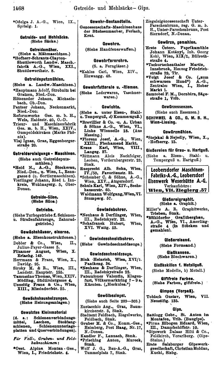 Compass. Kommerzielles Jahrbuch 1939: Österreich. - Seite 1540