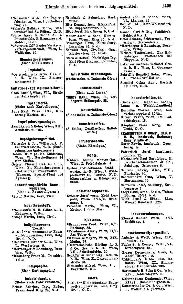 Compass. Kommerzielles Jahrbuch 1939: Österreich. - Seite 1567