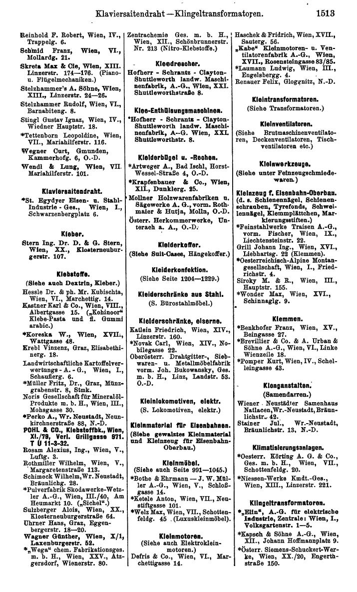 Compass. Kommerzielles Jahrbuch 1939: Österreich. - Seite 1585