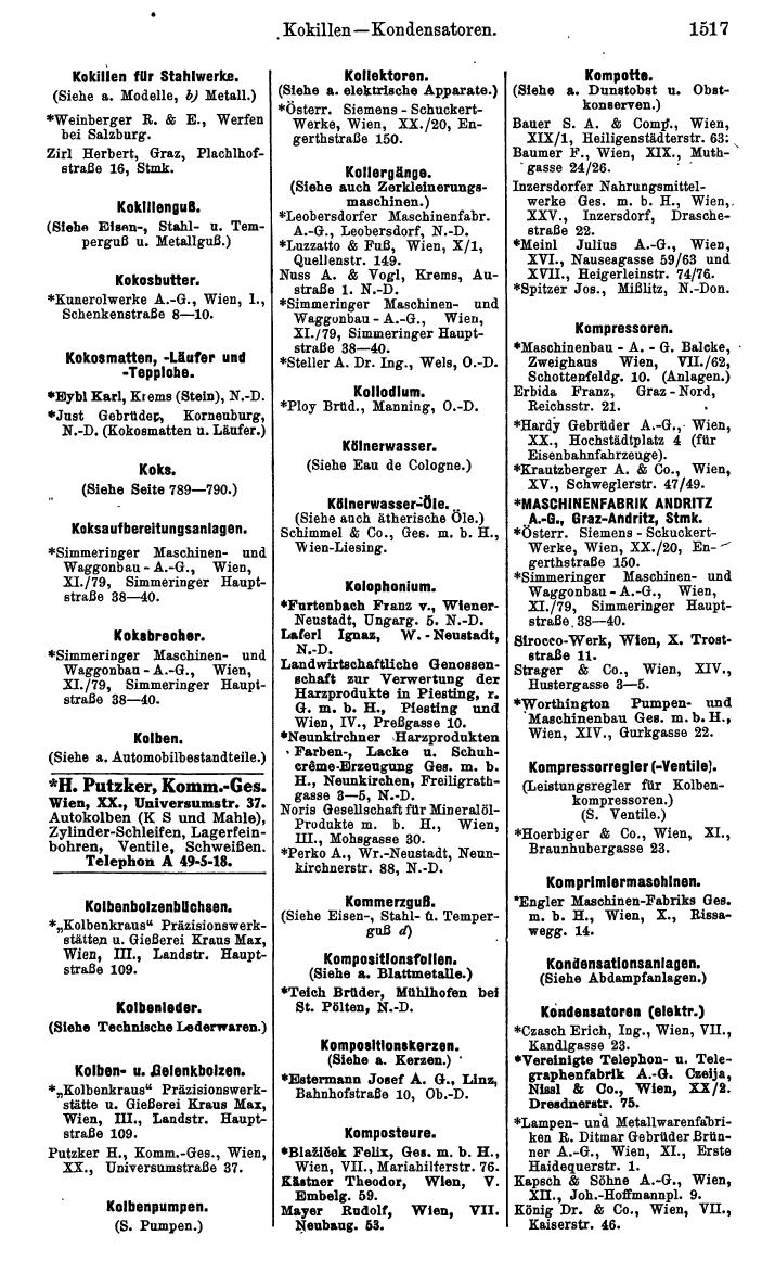 Compass. Kommerzielles Jahrbuch 1939: Österreich. - Page 1589