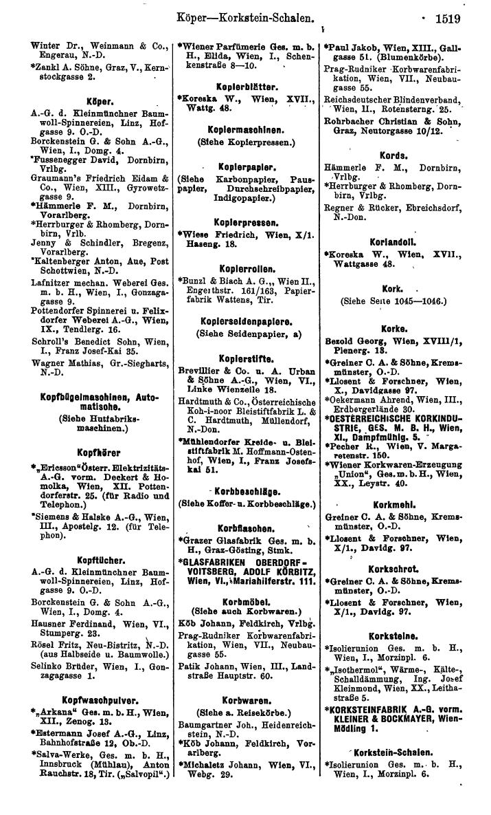 Compass. Kommerzielles Jahrbuch 1939: Österreich. - Page 1591