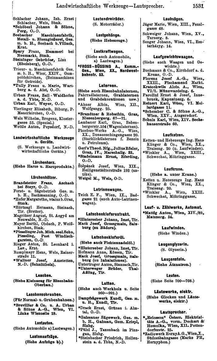 Compass. Kommerzielles Jahrbuch 1939: Österreich. - Seite 1603