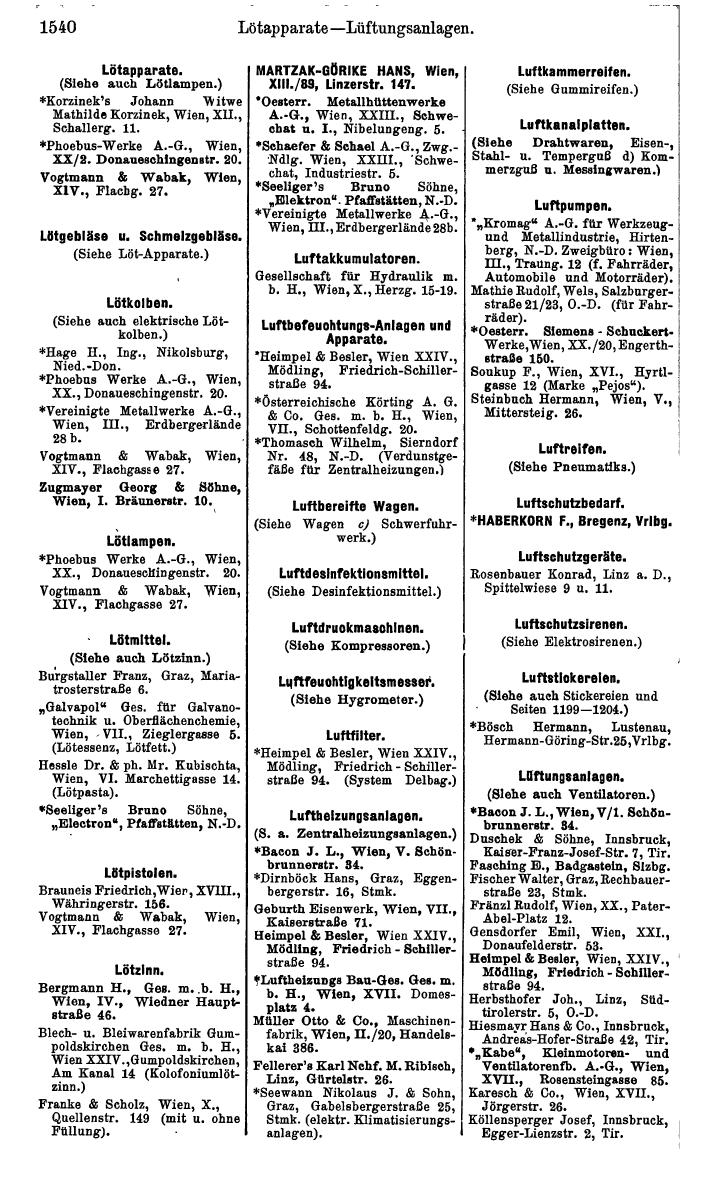 Compass. Kommerzielles Jahrbuch 1939: Österreich. - Page 1612