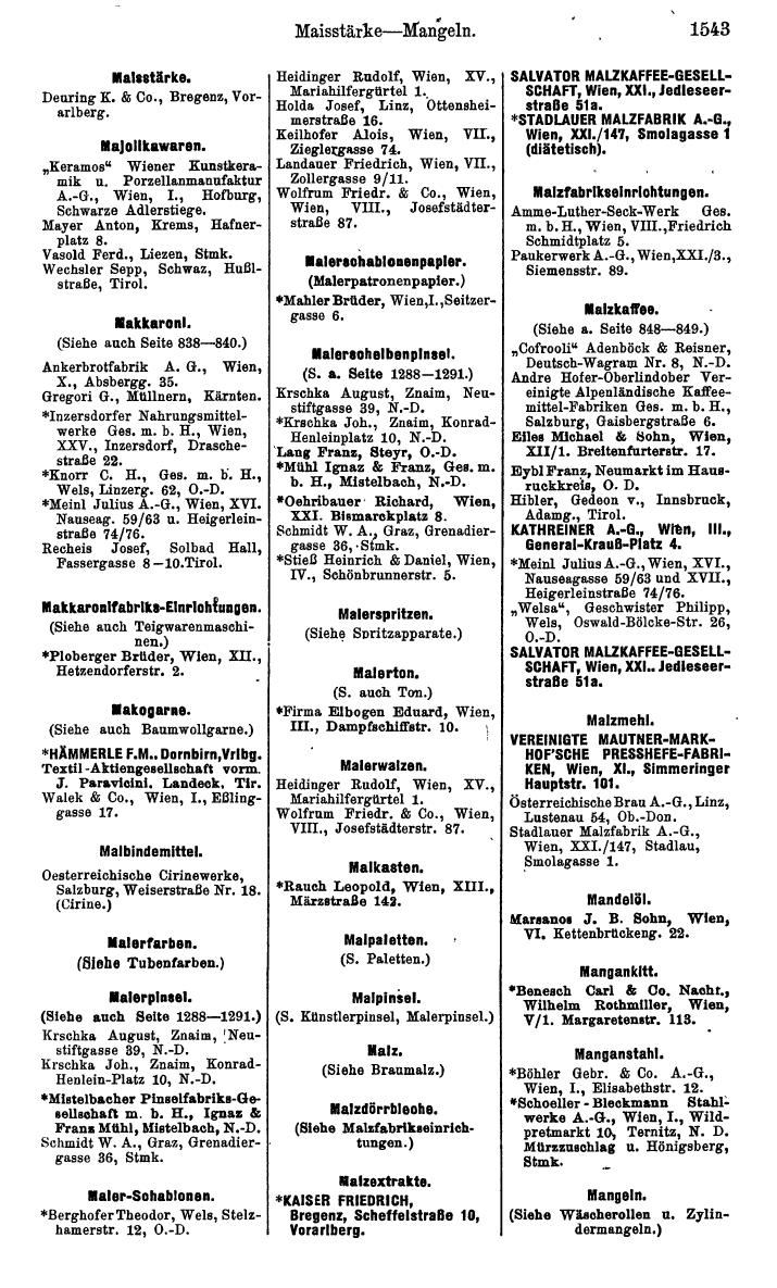 Compass. Kommerzielles Jahrbuch 1939: Österreich. - Page 1615