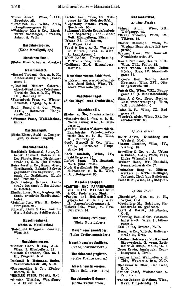 Compass. Kommerzielles Jahrbuch 1939: Österreich. - Page 1618