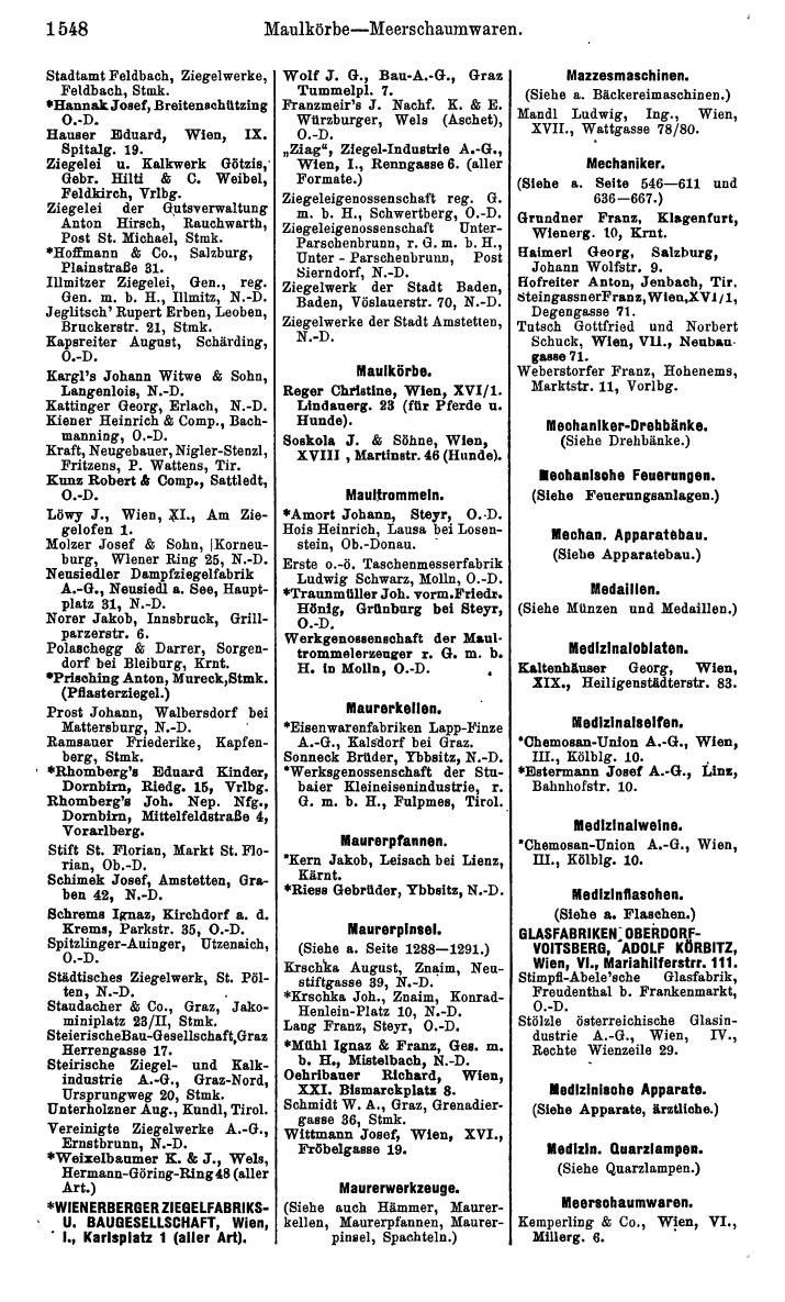 Compass. Kommerzielles Jahrbuch 1939: Österreich. - Page 1620