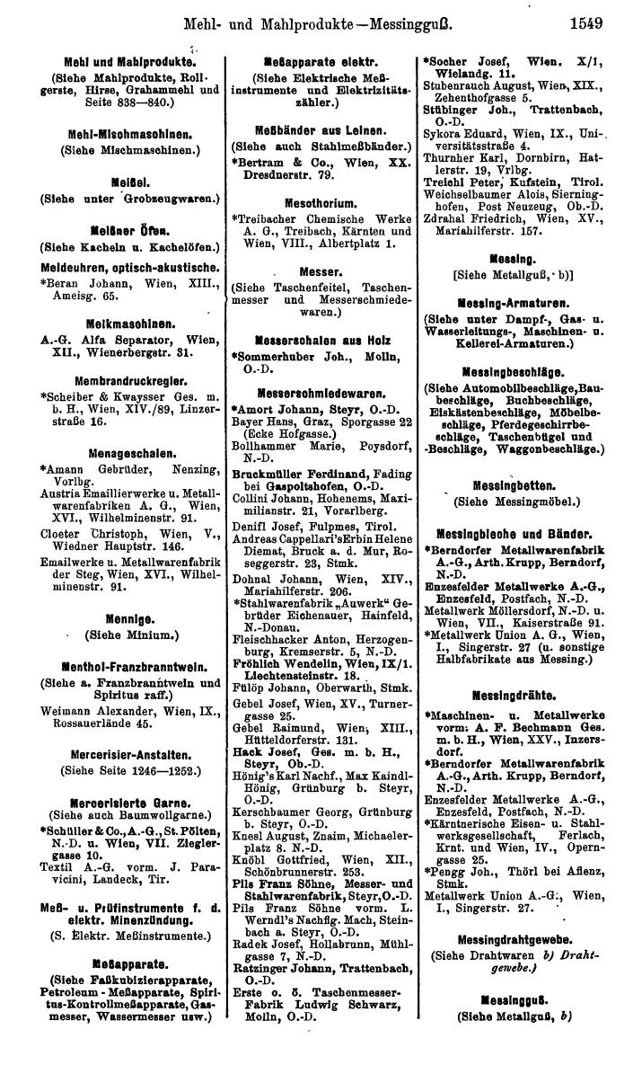 Compass. Kommerzielles Jahrbuch 1939: Österreich. - Page 1621