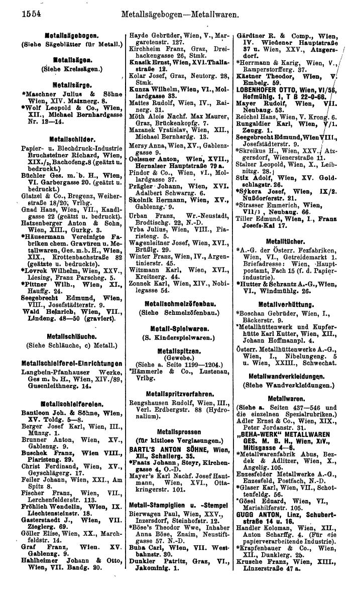 Compass. Kommerzielles Jahrbuch 1939: Österreich. - Seite 1626