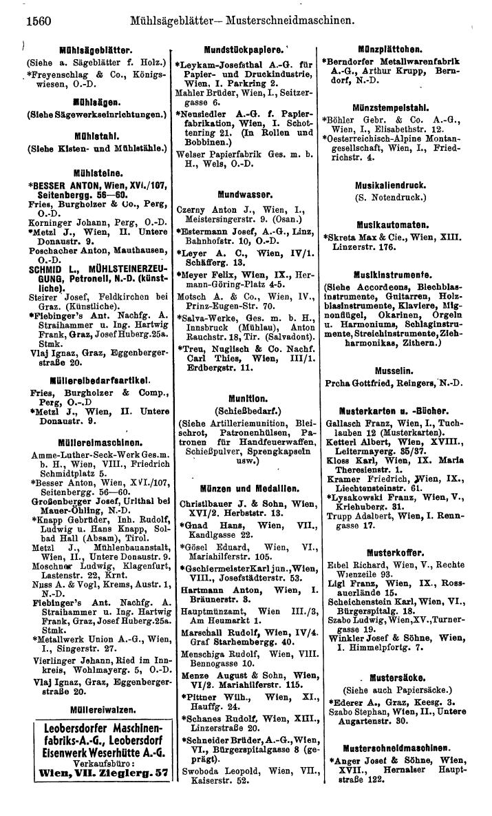 Compass. Kommerzielles Jahrbuch 1939: Österreich. - Seite 1632