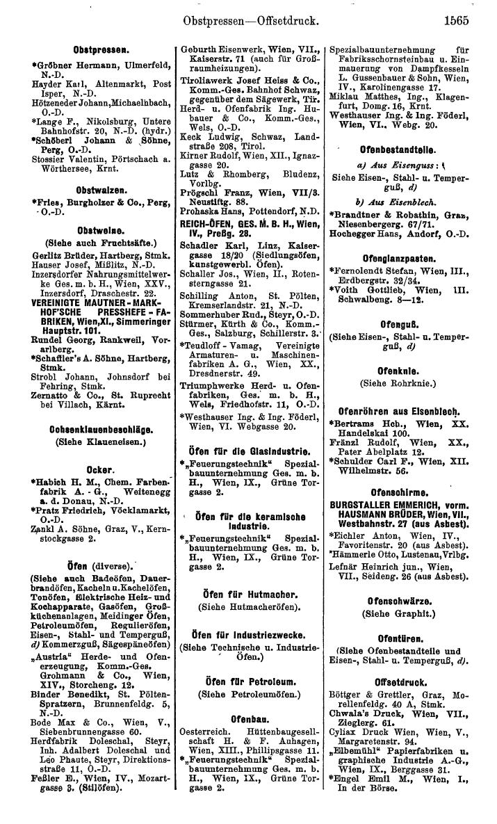 Compass. Kommerzielles Jahrbuch 1939: Österreich. - Seite 1637