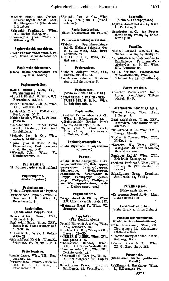 Compass. Kommerzielles Jahrbuch 1939: Österreich. - Seite 1643