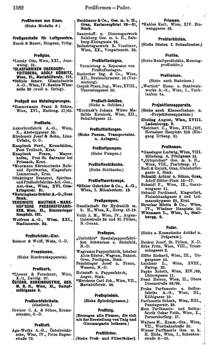 Compass. Kommerzielles Jahrbuch 1939: Österreich. - Seite 1654