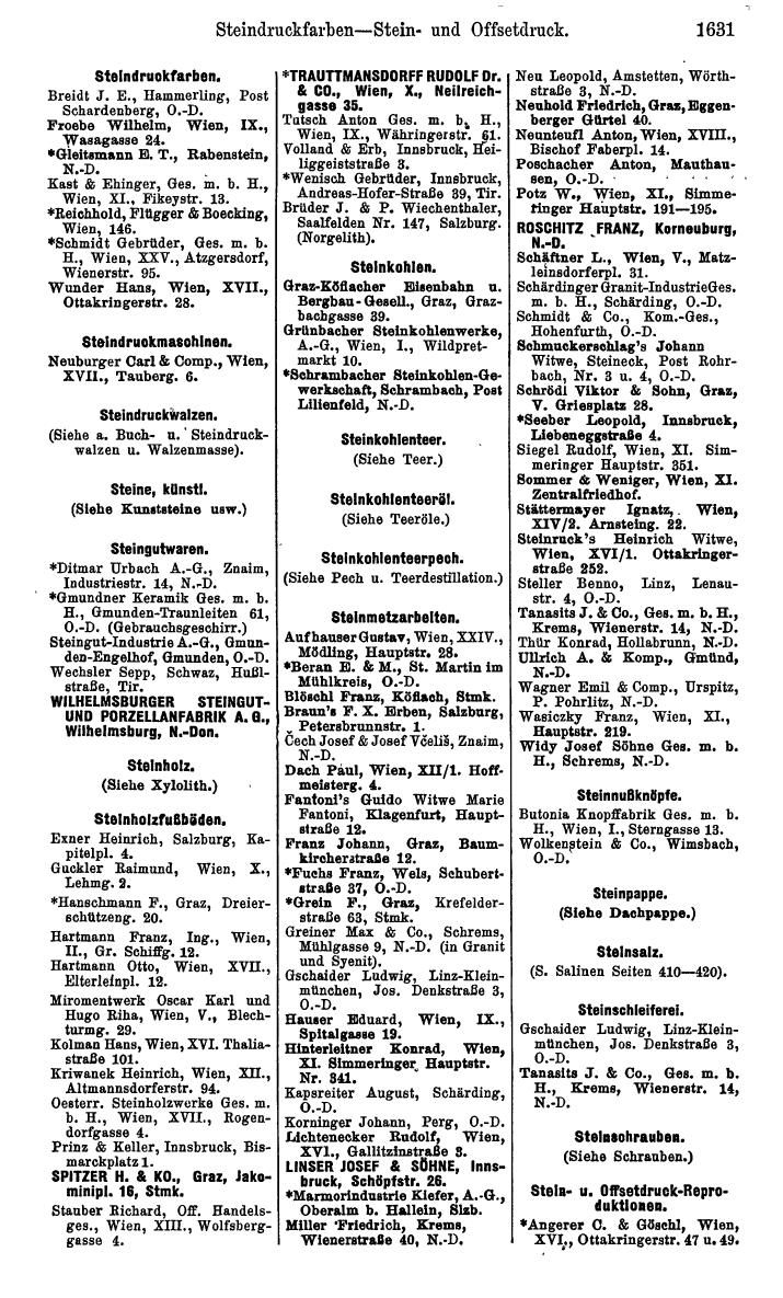 Compass. Kommerzielles Jahrbuch 1939: Österreich. - Seite 1703