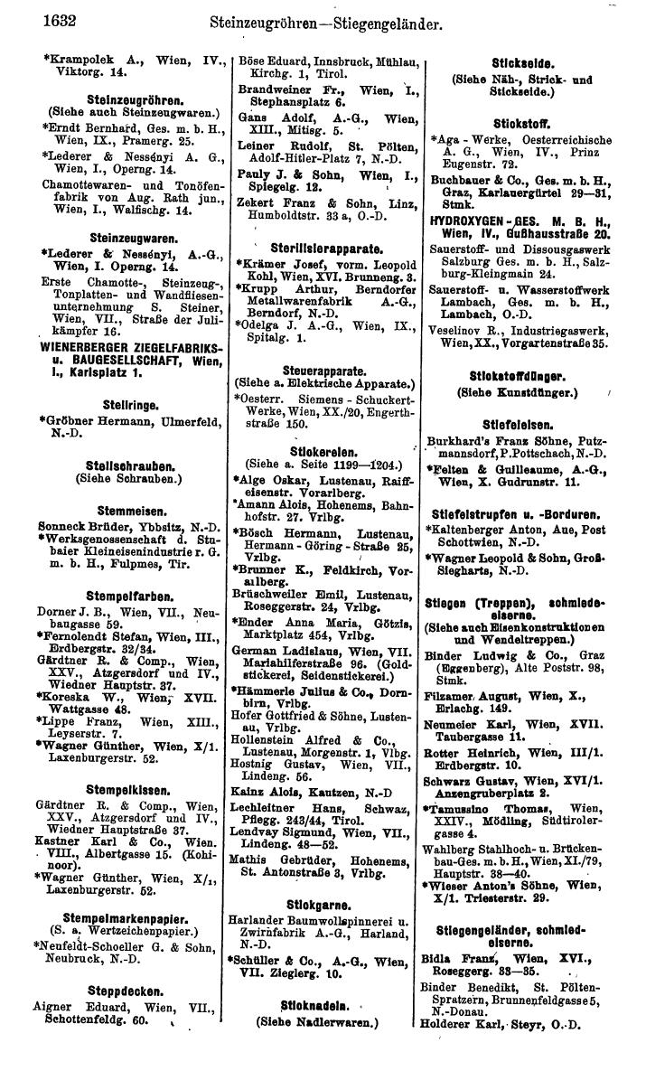 Compass. Kommerzielles Jahrbuch 1939: Österreich. - Seite 1704